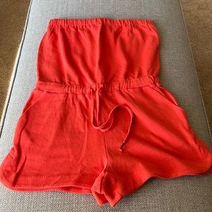 Small Splendid romper in orange color